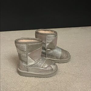 UGG Kids Metallic Silver Boots